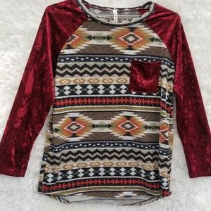 Red Velvet tunic